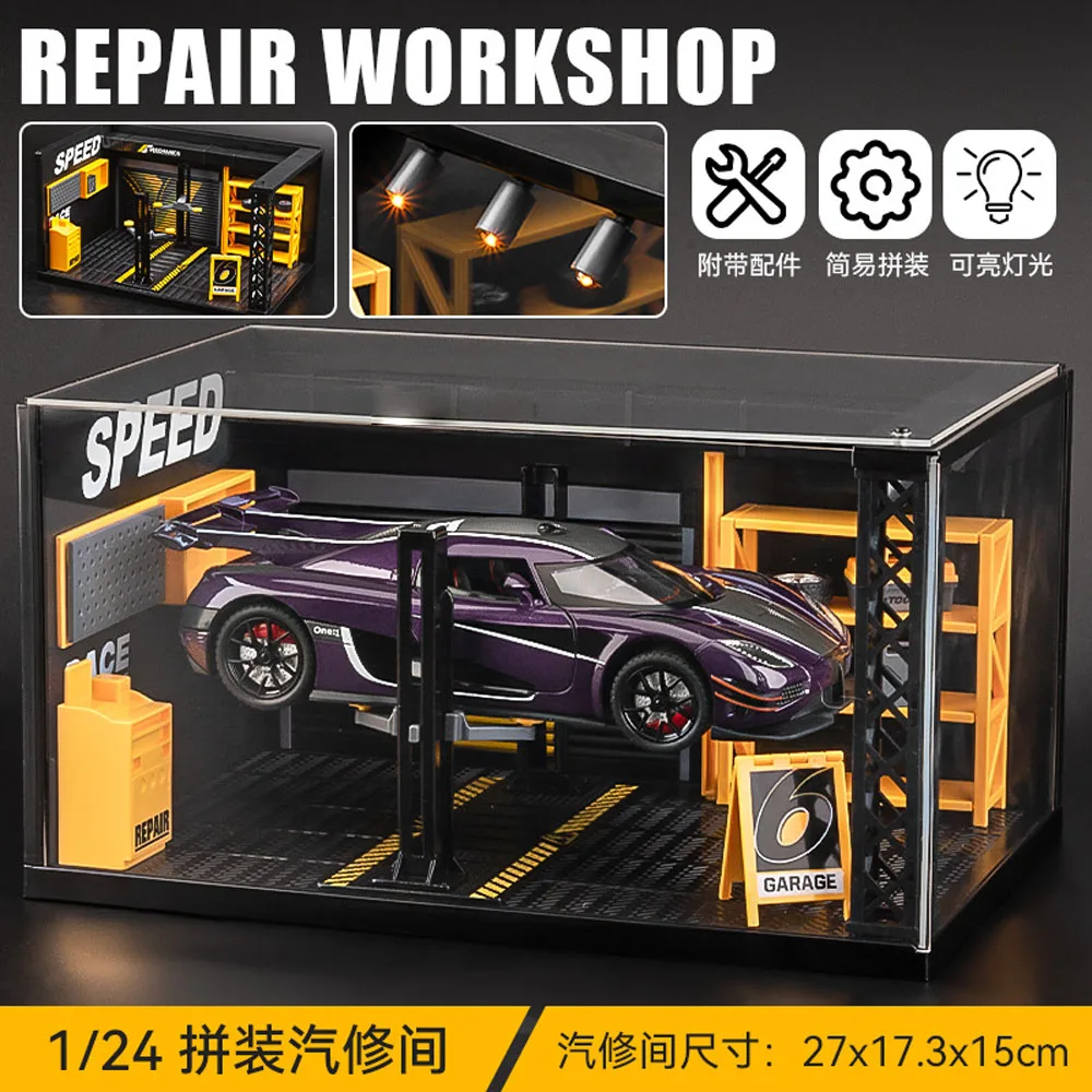 Car model scale 1:24 FOR Koenigsegg one Alloy material Simulated sports car model Car model ornaments Automotive Interior