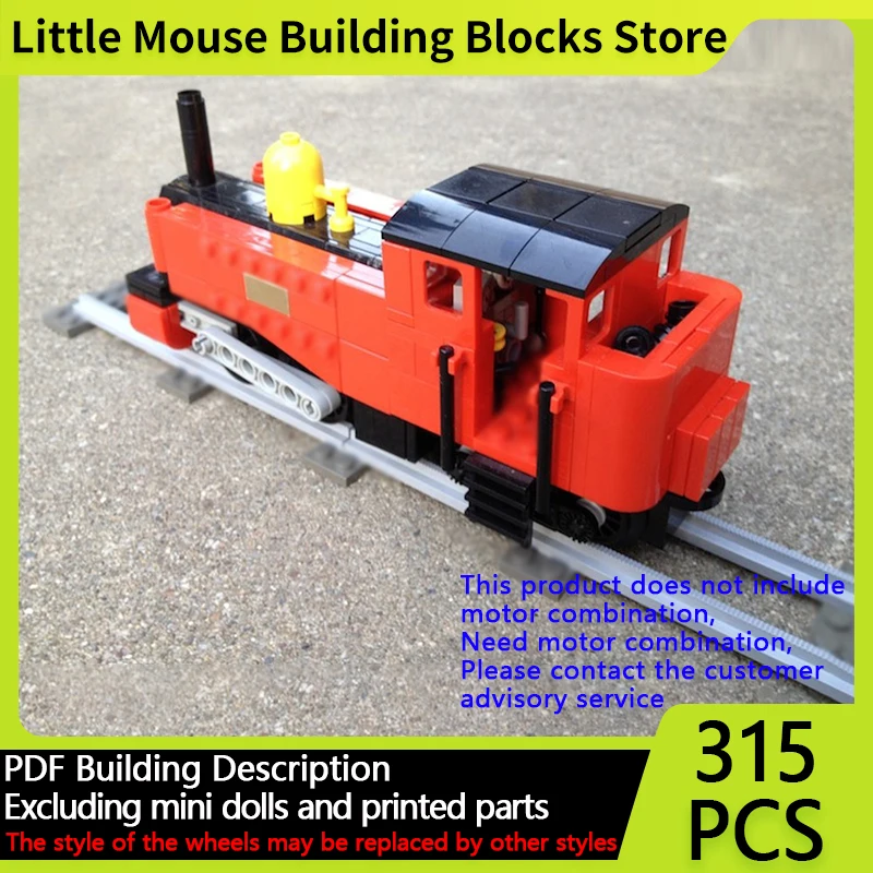 

City Car Model MOC Building Bricks Single End Type Steam Locomotive Modular Technology Gifts Holiday Assemble Children Toys Suit