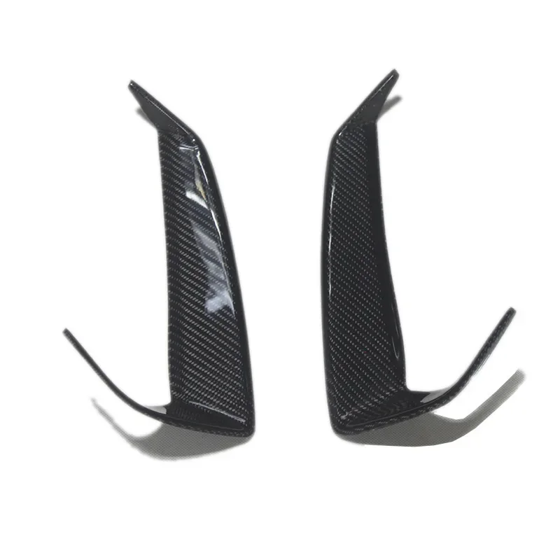 

For Nissan GTR R35 Real Dry Carbon Fiber 2009-2021 Exterior Front Headlight Eyebrows & Eyeliner Trim Pair Decoration Accessories