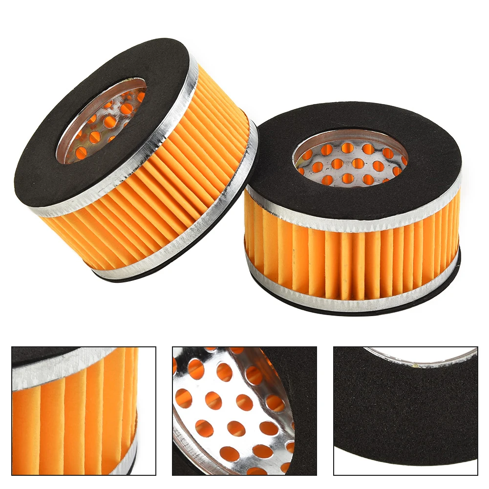 2pc 65*36*36mm Filter Elements Silent Air Compressor Silencer Filter Element For Improved Air Cleaning Tool Parts