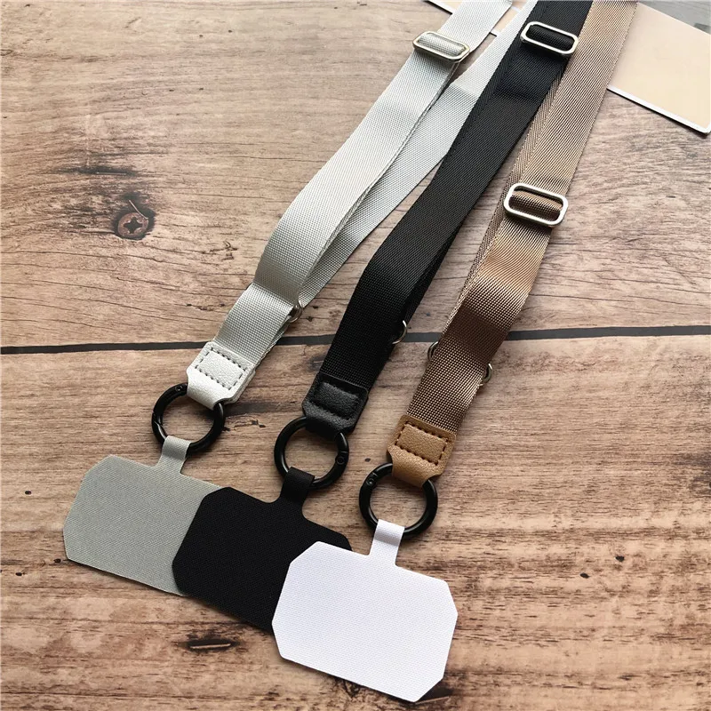 Polyester Adjustable Webbing Lanyard Wrist Lanyard Gasket Hanging Neck Sling Multifunctional Mobile Phone Rope