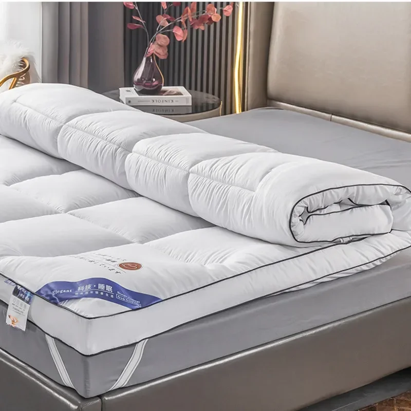 Simple Comfortable Mattress Pad for Hotel, Thickened Bed, Fluffy and Soft, Simple and Comfortable, 4 Seasons Available