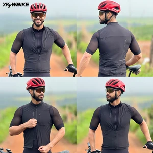 Ykywbike Männlich mit dem Radfahren Wärmefahrrad Rückenloser Absprachen schwinddichtes Wasser wasserdicht Zyklus 10 Hauptverkaufsweste Herren -Sweatshirt - №7