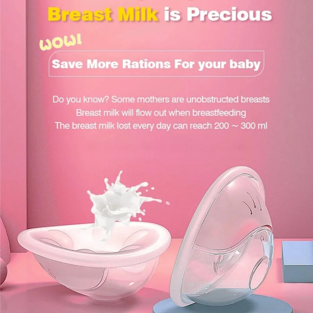 

Wearable Breast Milk Collector Cup Silicone BPA Free Breastmilk Saver Protect Breast Reusable&Washable Breastfeeding Nursing Pad