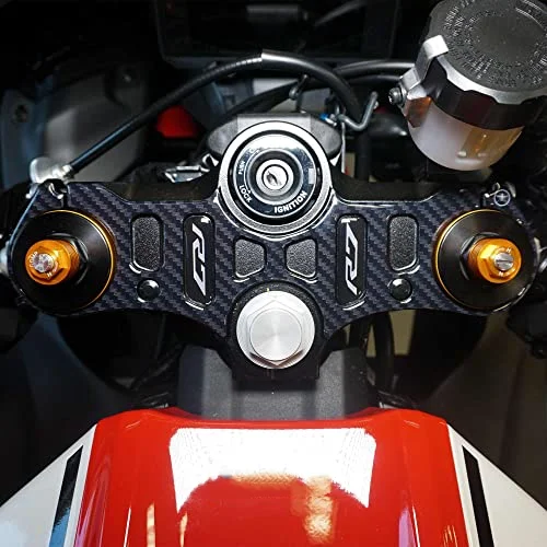 Motorfiets Olie Tank Bescherm Plaat Vork Badge Stuurbeugel Cover Sticker Voor Yamaha Yzfr7 R7 2021-2024