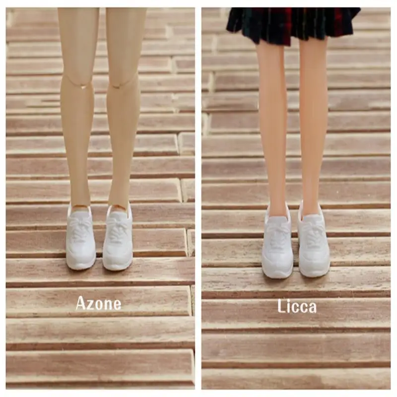 1 Pair Blyth Licca Azone Momoko Kurhn Dolls Shoes Pink High Heels White Sport Shoes for 1/6 dolls Blue Cute Bowknot Shoes