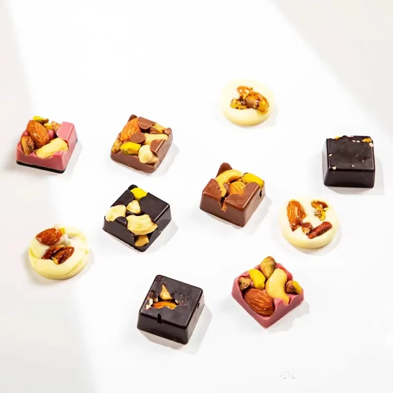 قالب الشوكولاتة البولي كربونات دبي شكل مكعب كاندي بونبونز فندان آيس بيكر شكل قالب الحلويات أدوات الخبز والمعجنات