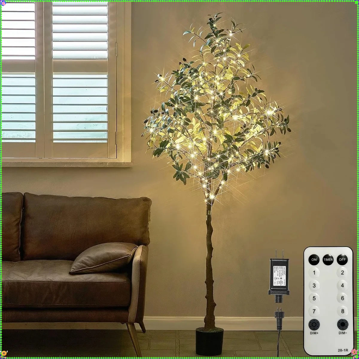 6FT Lighted Olive T…