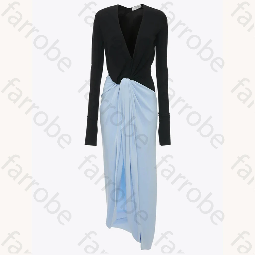 Maßgeschneidertes, elegantes, drapiertes, geknotetes Midikleid, A-Linie-Abendkleider, formell, exquisit, hochwertige Abschlussball-Party-Kleider für Frauen