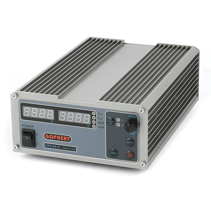 Gophard Alta Precisão Mcu Pfc Compacto Digital Ajustável dc Fonte de Alimentação Ovp Ocp Otp Fonte de Alimentação de Laboratório 84v 12a ue au Plug