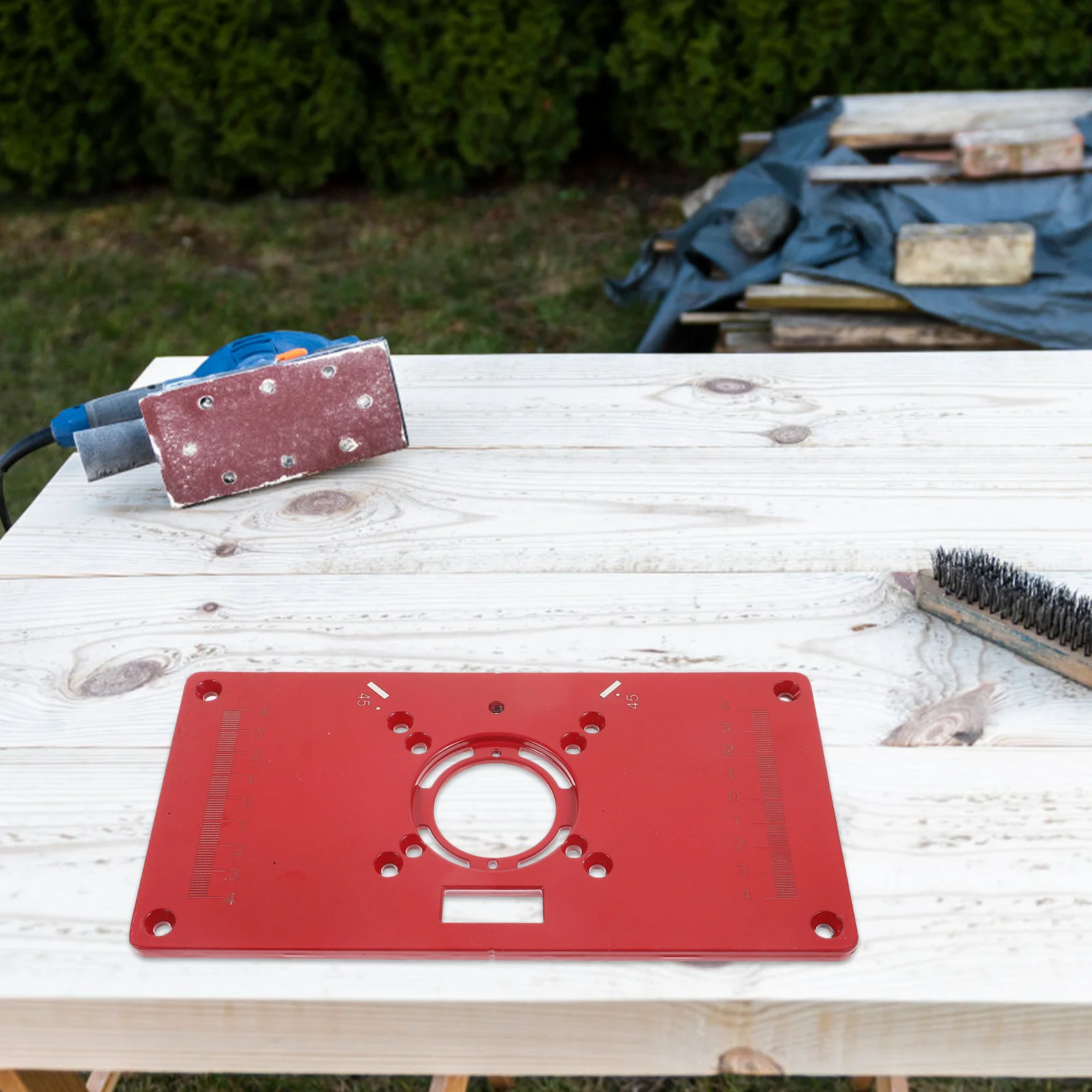 

1Set Router Table Insert Plate Woodworking Carving Machine Flip Board Trimming Template Milling Router Sled Accessory