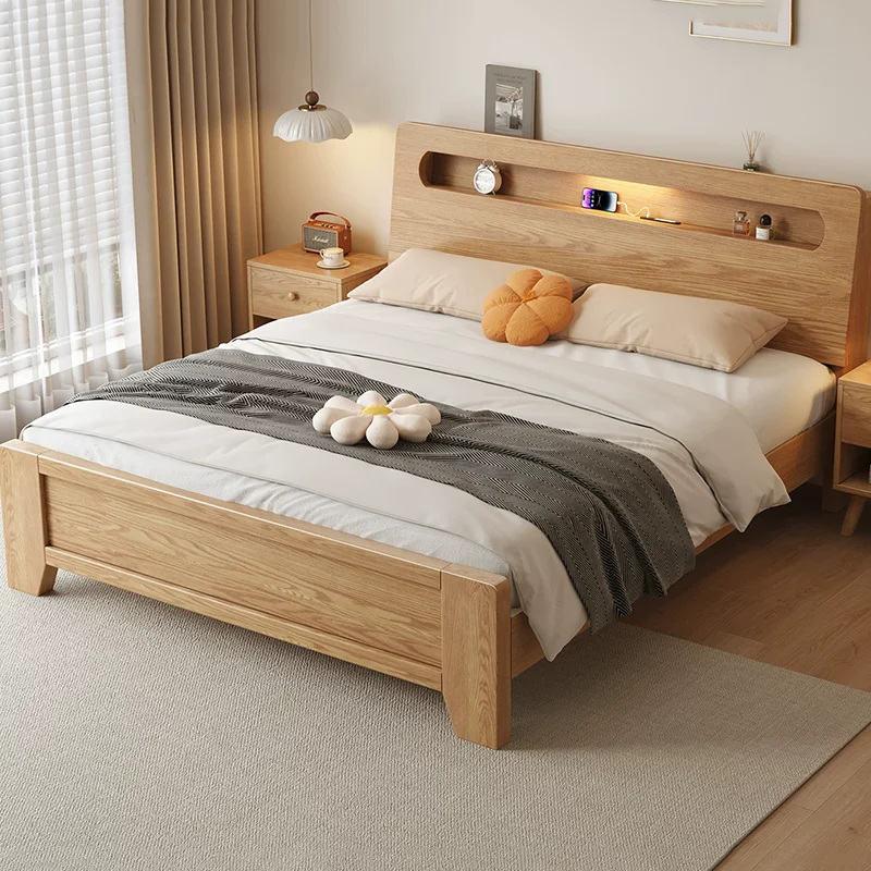 

Double Baby Bed Bedroom Luxury Children Modern Floor Wooden Design Sleeping Bed Princess Letto Matrimoniale Trendy Furniture