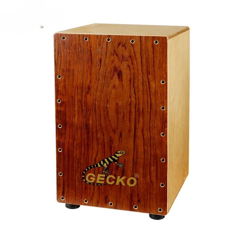 

Musical Instrument GECKO Rosewood Cajon Drum Body Birch Wood with Steel String