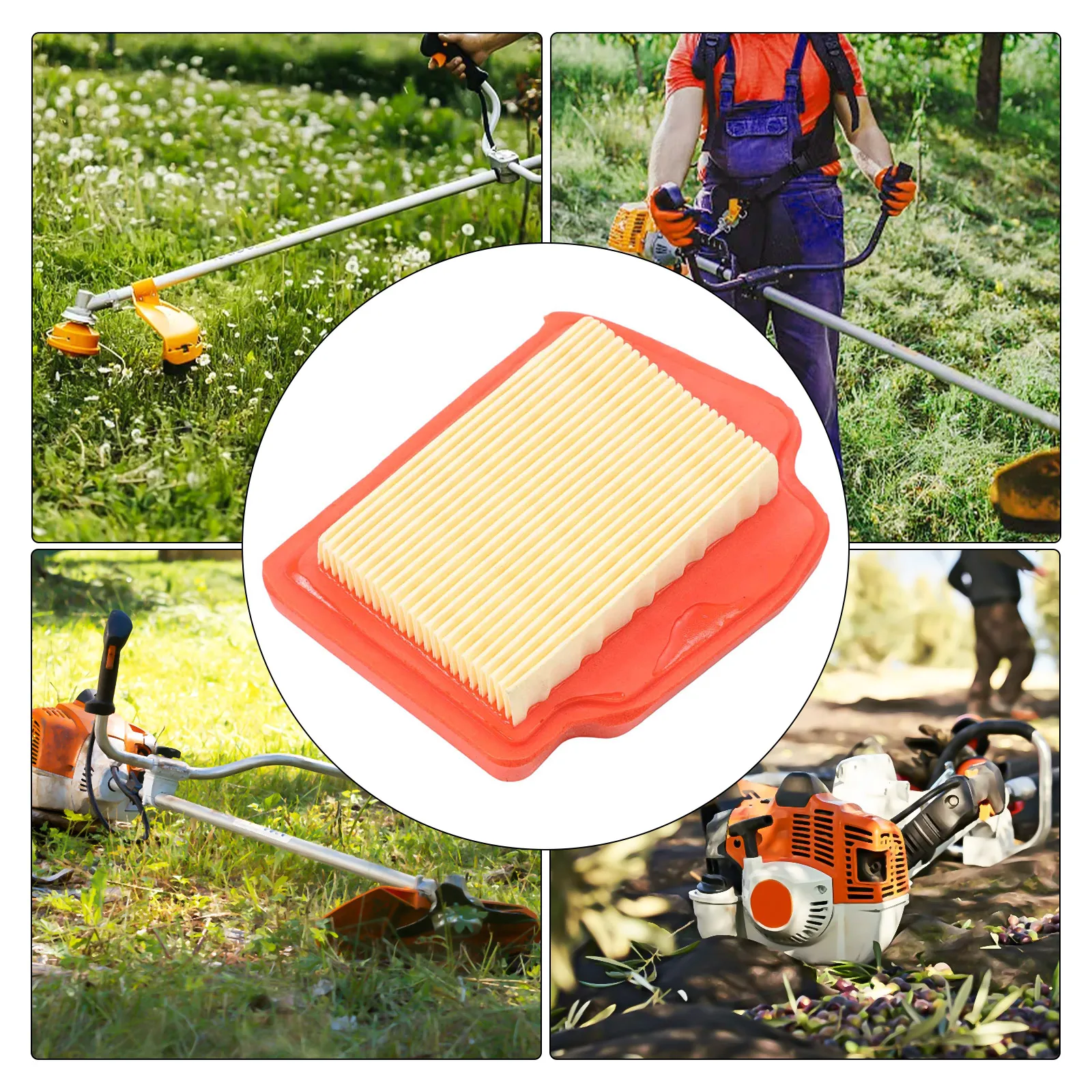 1Pcs Air-Filter Replacement 4149 141 0300 For Stihl SP 92 C, SP 92 TC, KM 94 R, KM 94 RC Trimmer Chainsaw Tool Accessories