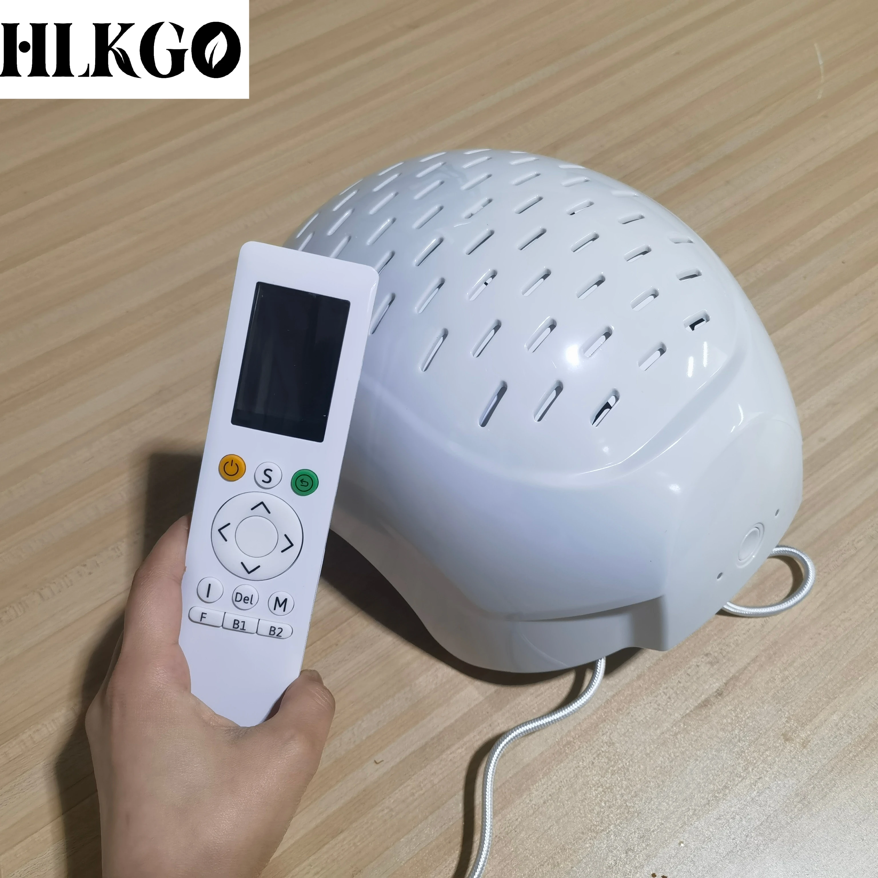 

Лазерный аппарат для восстановления роста волос HLKGO Cap 650 нм: Шлем для терапии красным светом (LLLT) против истончения волос для мужчин и женщин