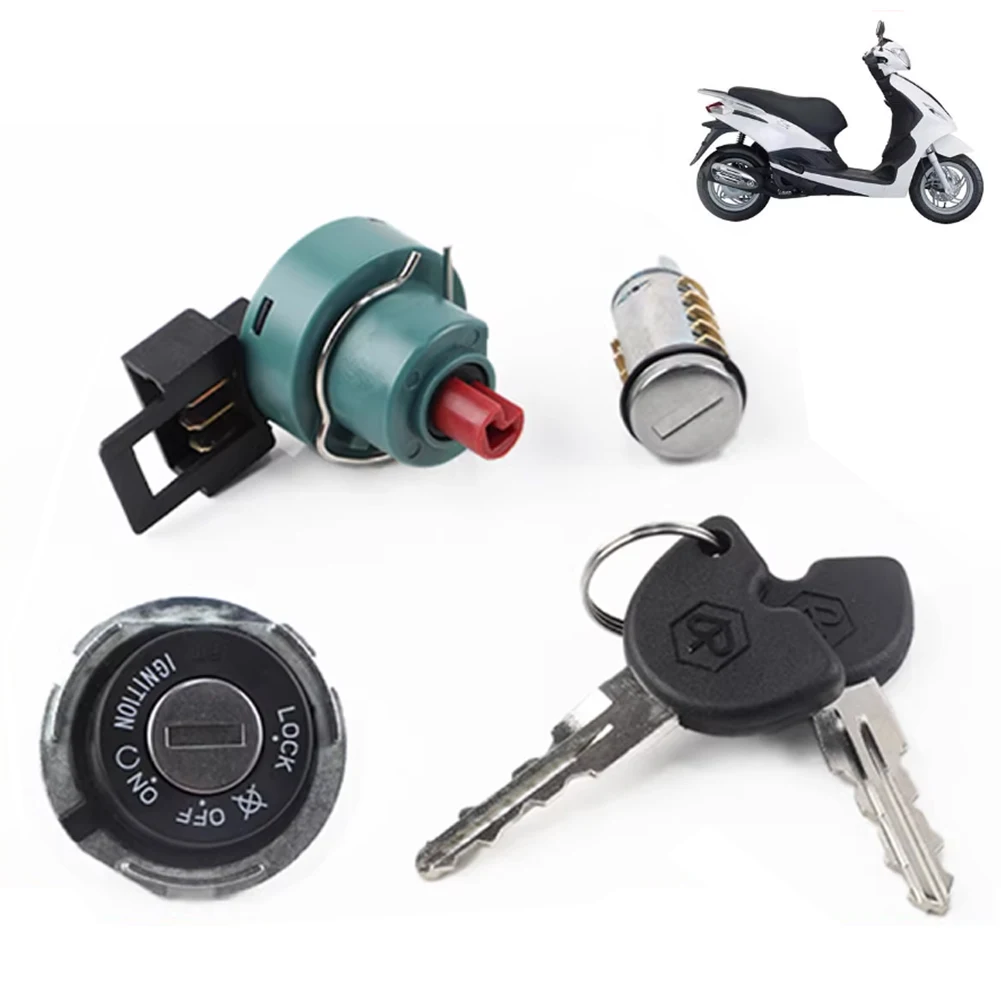 

Motorcycle Ignition Switch Lock Power switch Lock Keys Set t For Piaggio ZIP 50 100/FLY125 FLY150 Typhoon RAI