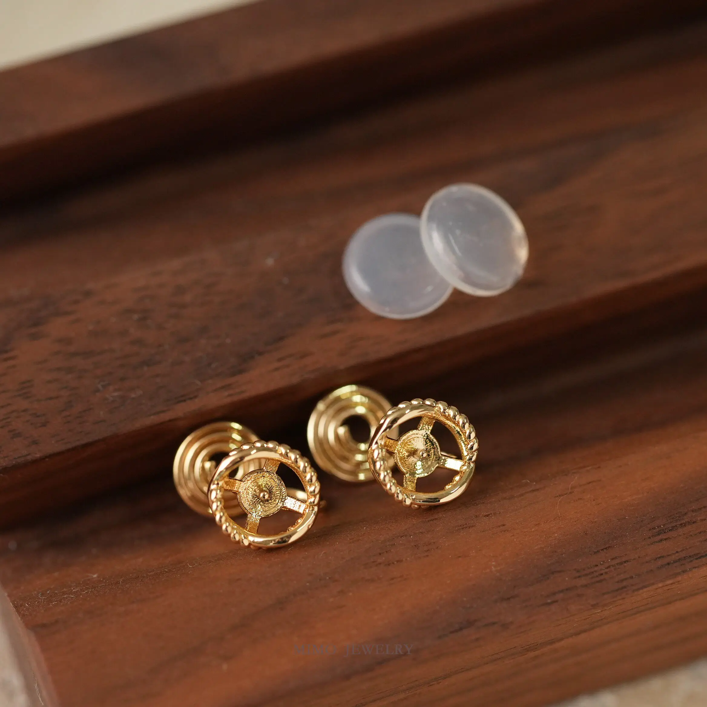 

Copper Plated Gold Simple Delicate Cross Shaped Hollow Ear Studs DIY Earrings Making Supplies Jewelry Accessories