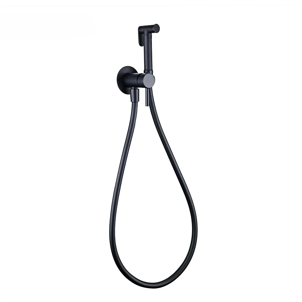 Smesiteli Black Brass Hand-held Wall-mounted Mixer Hot And Cold Water With Hose Bathroom Kitchen Bidet Sprayer Toilet Faucet