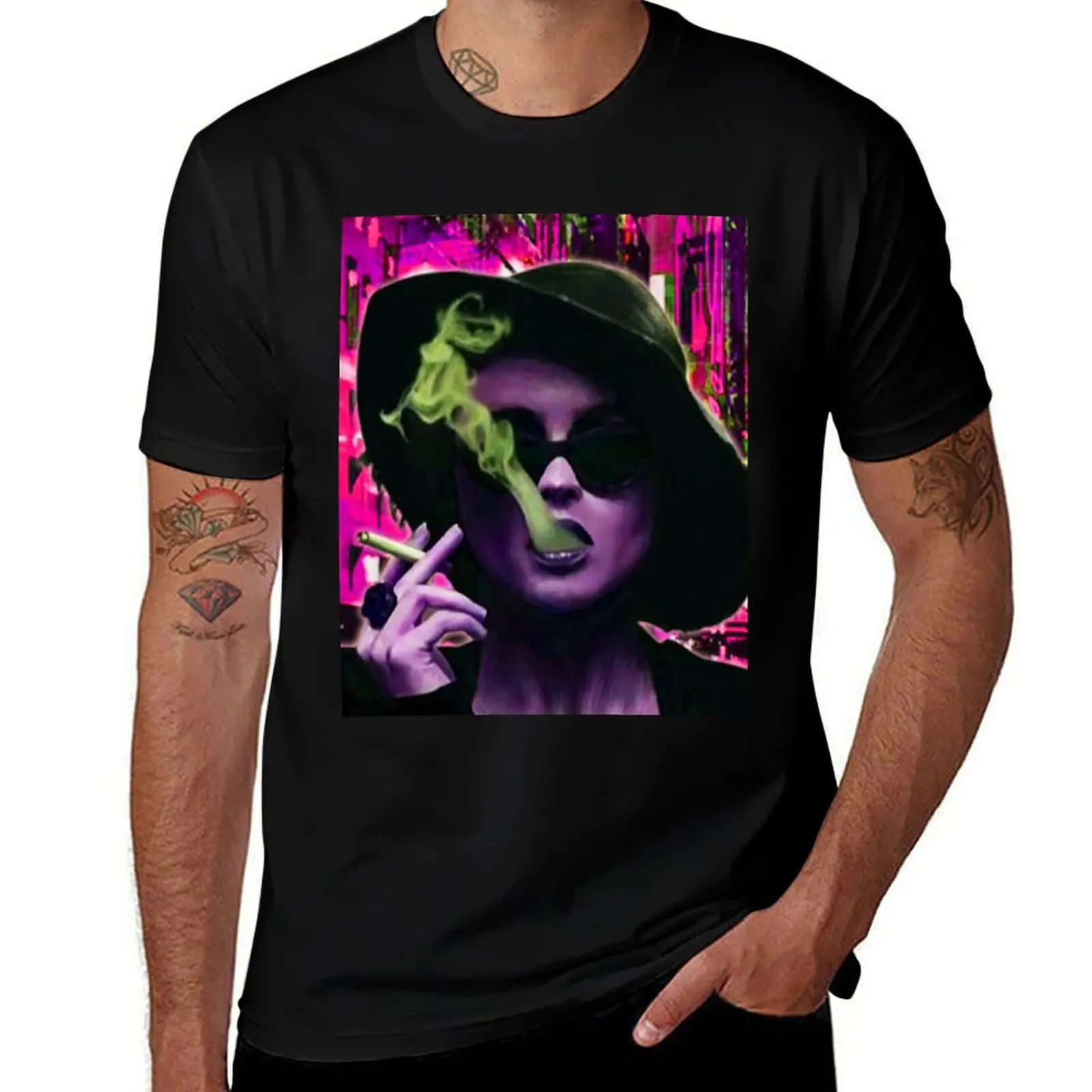

Marla Singer Fight Club Helena Bonham Carter Digital Art T-Shirt man t shirt heavy cotton T-Shirt