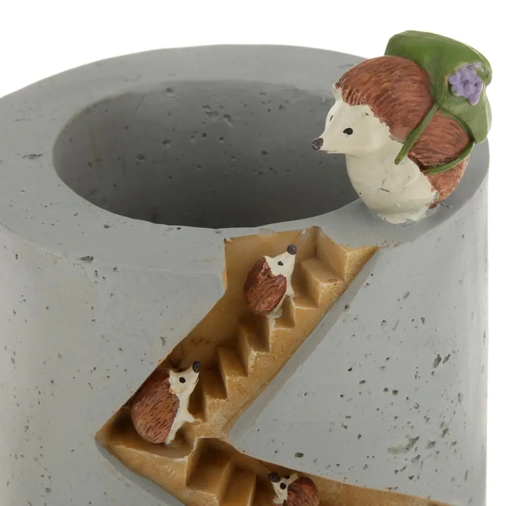 Resin Mini Flower Pot Small Planter Cute Succulent Vase Modern Garden Decor for Office and Indoor Plant