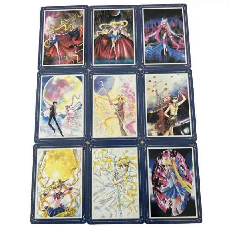 Sailor Moon Card Usagi Tsukino Diy Originally Painted A Set of 9 Sheets Action Toy Figures Anime Game Collection Puka Gifts