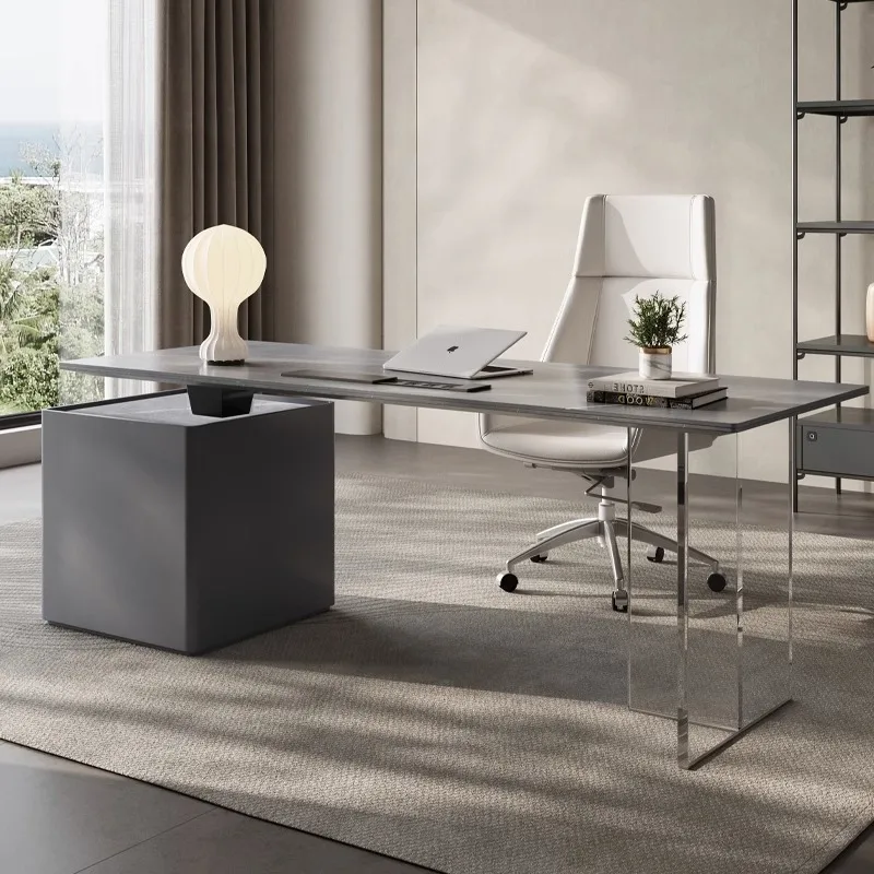 

Light Luxury Slate Desk Home Study Writing Desk Modern Simple Designer Computer Boss