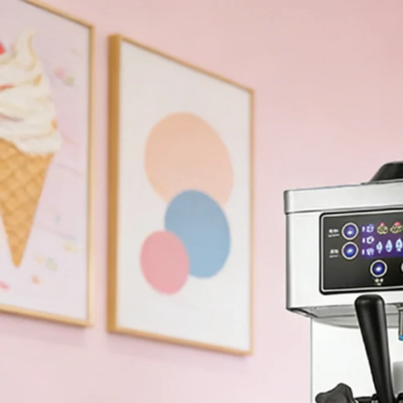 Automatic Single Head Ice Cream Machine Factory Mini Commercial Use Soft Serve Ice Cream Making Machine