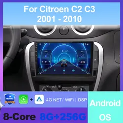 Android Auto For Citroen C2 C3 2001 2002 2003 - 2010 4G Wifi Car Radio Carplay GPS Navigation Stereo Multimedia Player BT DSP