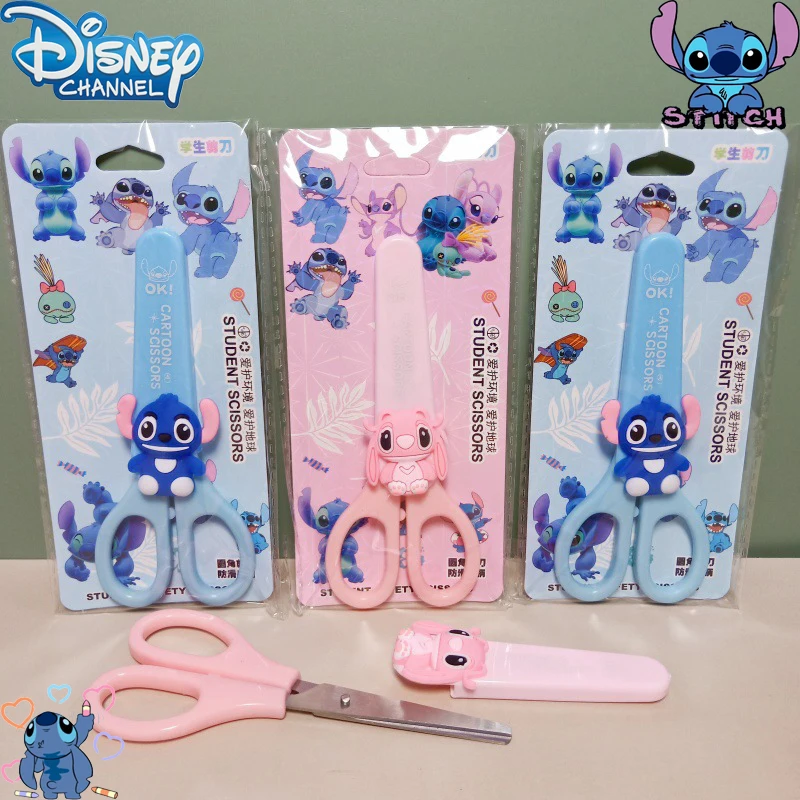 

Disney Lilo & Stitch Diy Handmade Paper Cutter Stitch Cartoon Silicone Scissors Paper Cutting Tools Children School Supplies