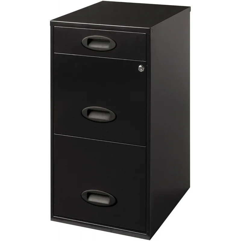 SOHO 18D Archivador vertical organizador de 3 cajones, negro