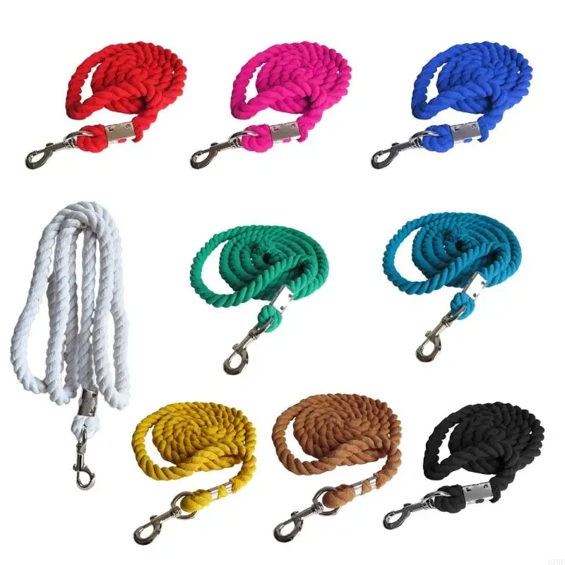 920L Cotton Weave Equestrian Rein Halters Heavy Duty Leading Rope Halter Equipment for Horses & Livestock Easy to Use