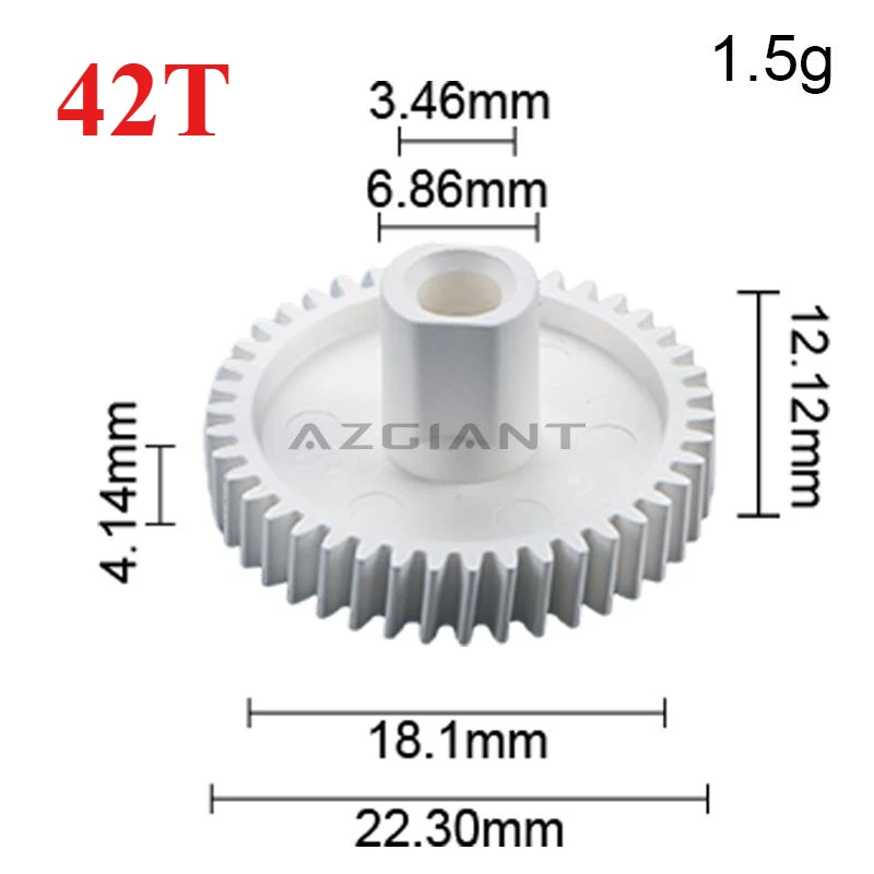 

AZGIANT 42T for Toyota Crown MK15 Sienna MK4 Car Rearview Mirrors Folding Motor Plastic Gear Assembly RepairAccessories 1-10pcs