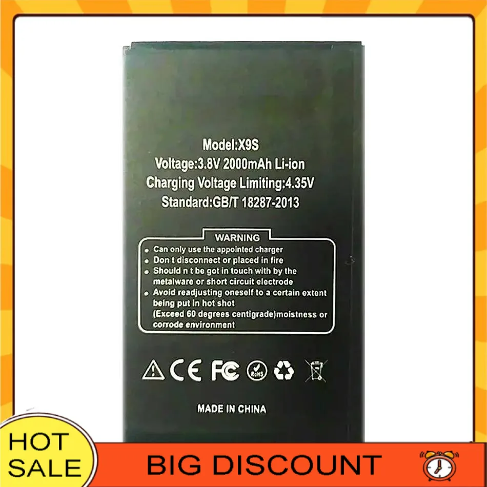 

Аккумулятор мобильного телефона 2000 мАч надежное питание для Doogee X9S