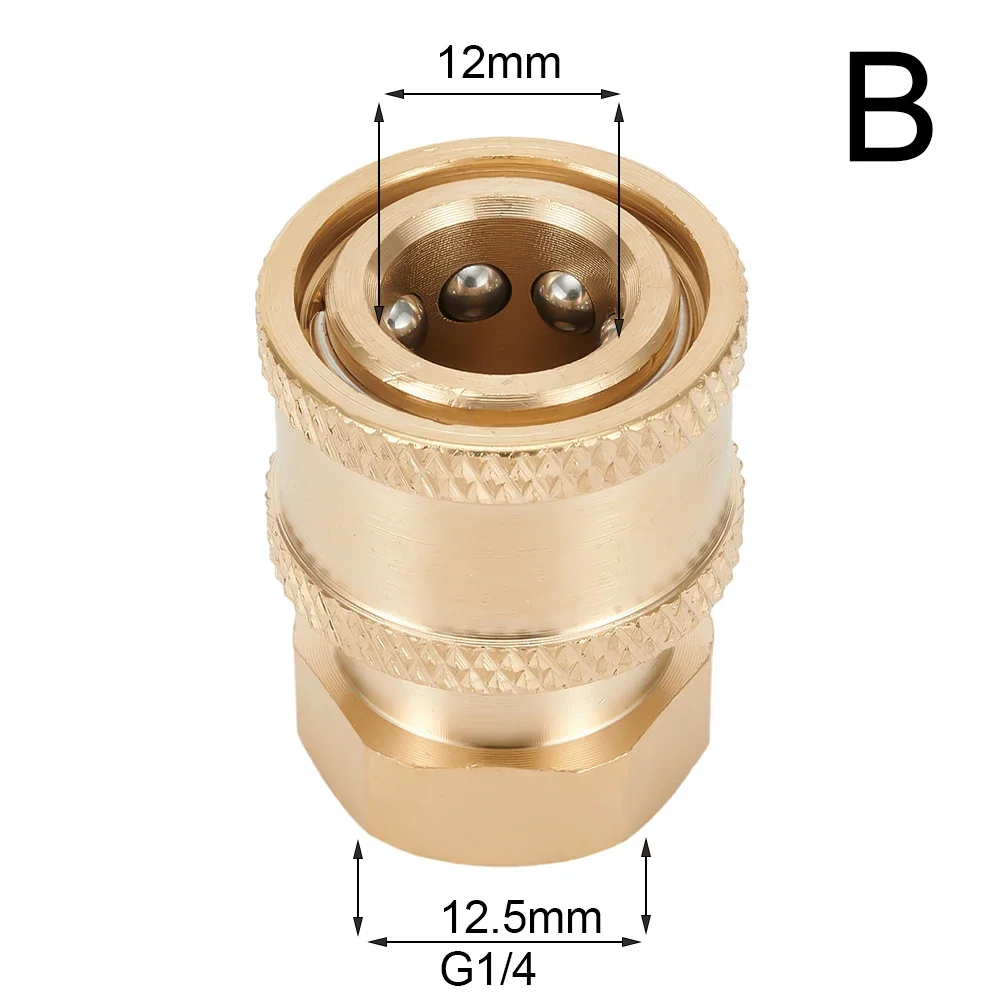 Male Fitting Quick Connector Garden Copper Male Fitting Pressure Washer Coupling Quick Release Quickly Disassemble