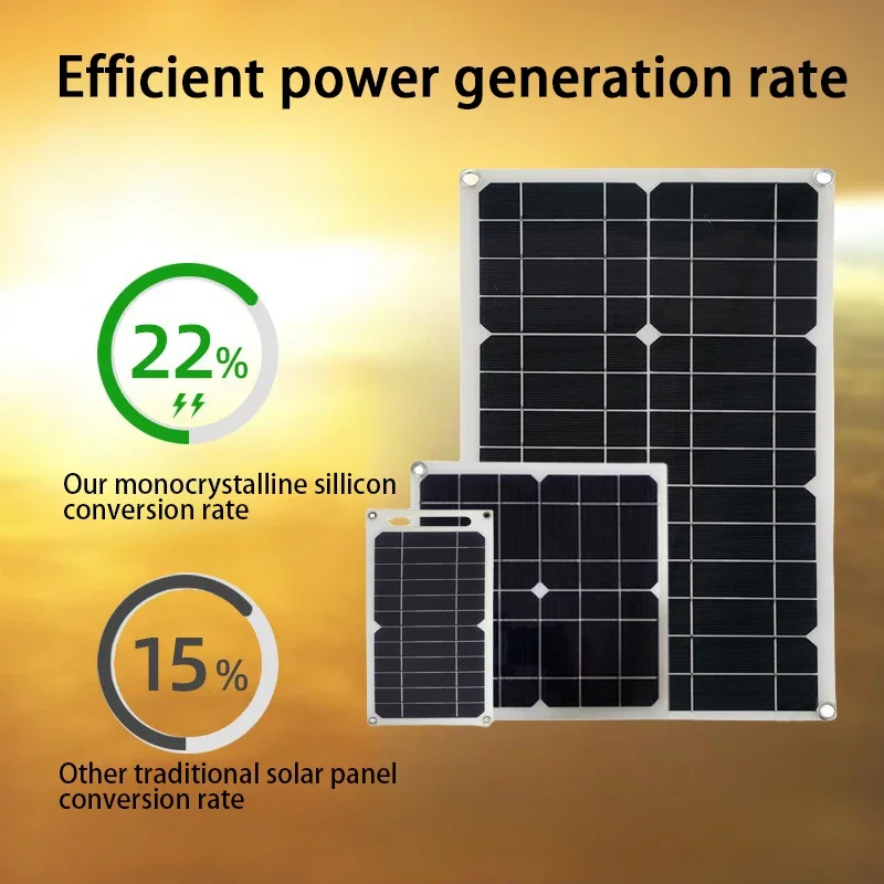 Multi Model Solar Panel 30-600W Portable Power Supply for Outdoor Emergency Mobile Phone Charging Battery Power Supply