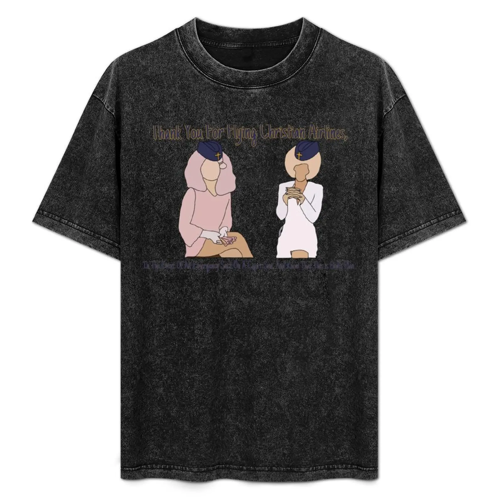 

Mens My Favorite Trixie And Katya Christian Airlines Funny Graphic Gifts T-Shirt graphics luxury designer Men's t-shirt