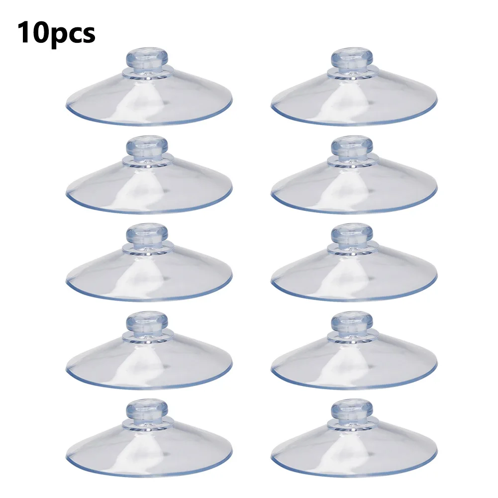 Round Suction Cup Strong Suckers Transparent Removable Wall Hooks 4pcs/10pcs 55mm Aesthetics Clear Hanger Kitchen