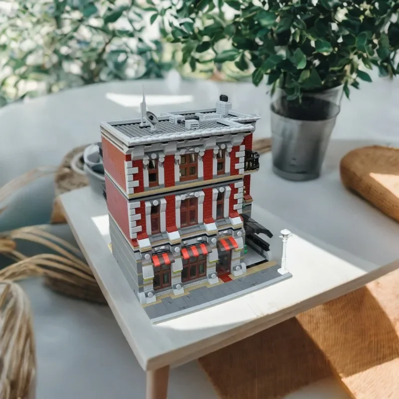 

3761PCS MOC City Pizza Parlor Educational Building Bricks Modular DIY Assembly Toy Suitable for Boys and Girls Birthday Gift