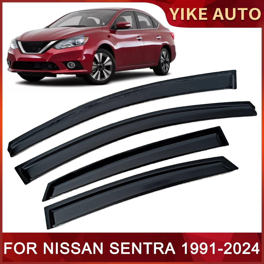 Window Visor for NISSAN SENTRA SYLPHY B18 B15 B16 B17 1991-2024 Door Visor Wind Sun Rain Guards Side Window Wind Deflectors Auto