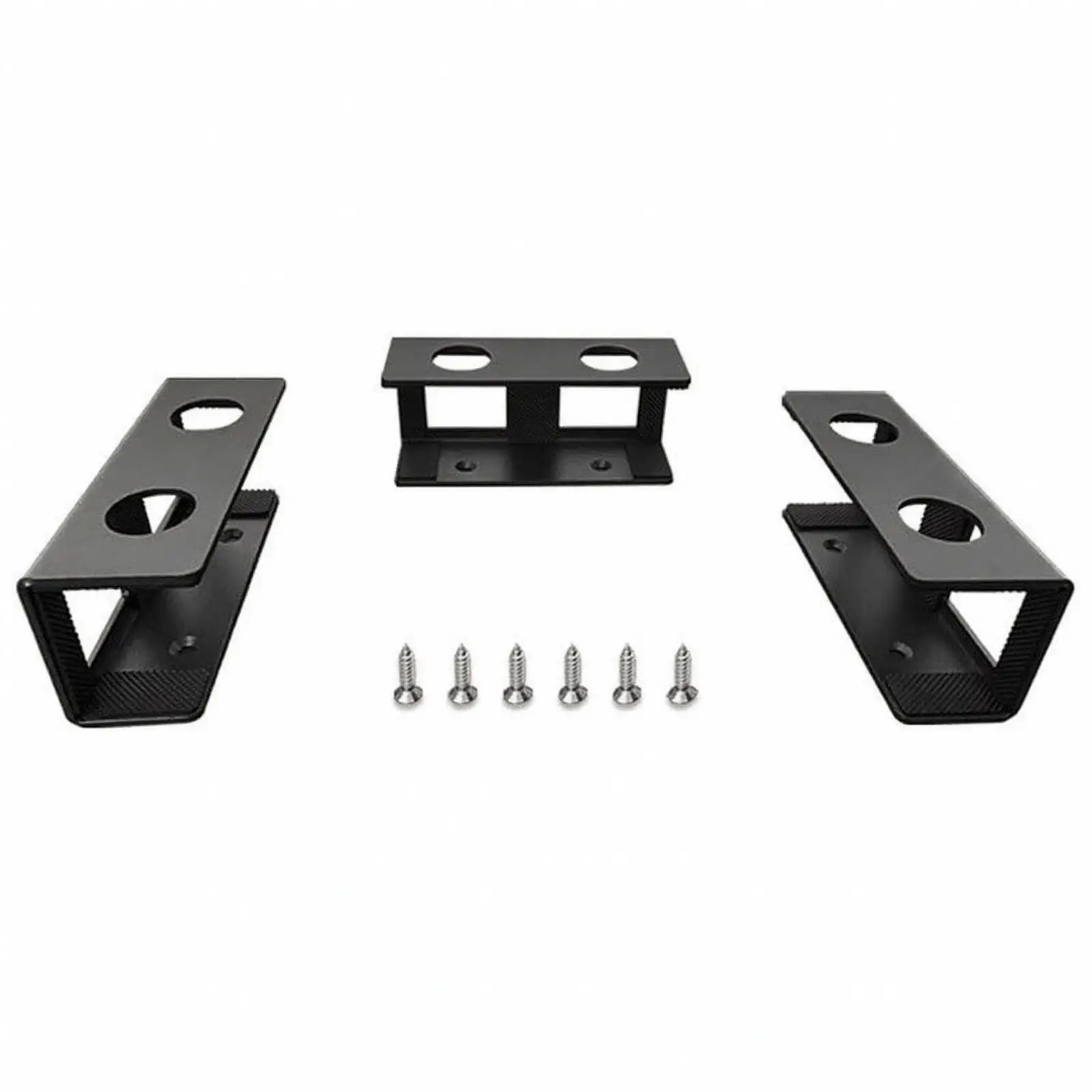 Aluminum Notebook Holder Under Desk Clamp for Laptop Macbook Surface Tablet Mount Bracket with Anti Slip Pad