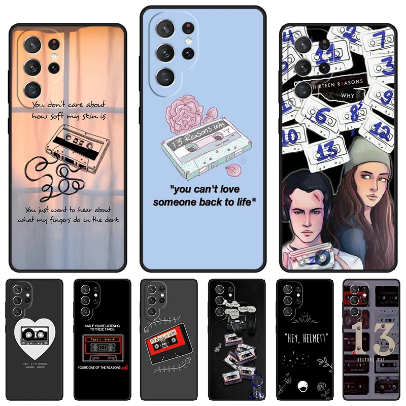 13 Thirteen Reasons Why phone case For Samsung Galaxy S24 S23 S22 Ultra Note 10 20 Plus S8 S9 S10 S20 S21 FE Cover