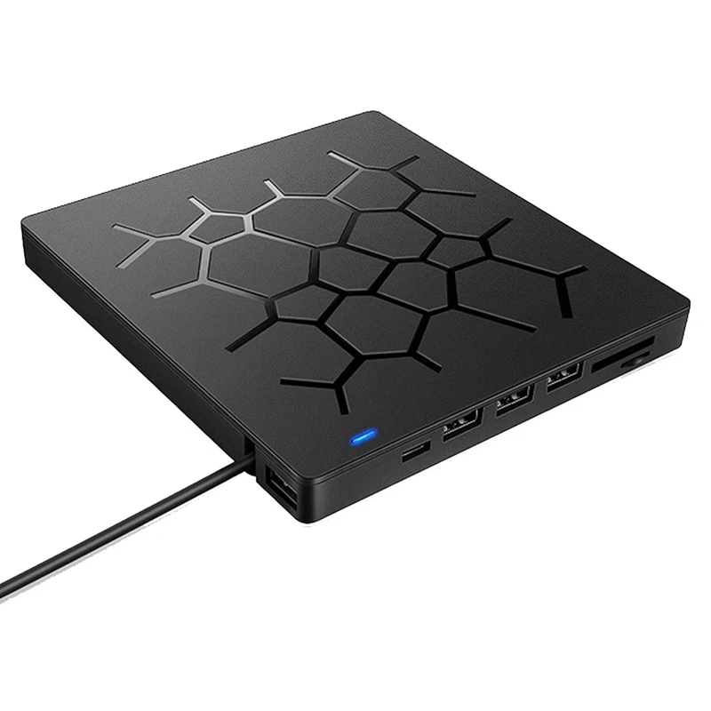 

Внешний привод CD/DVD USB 3.0 Type-C с SD/TF и USB3.0 оптические приводы для ПК и ноутбука