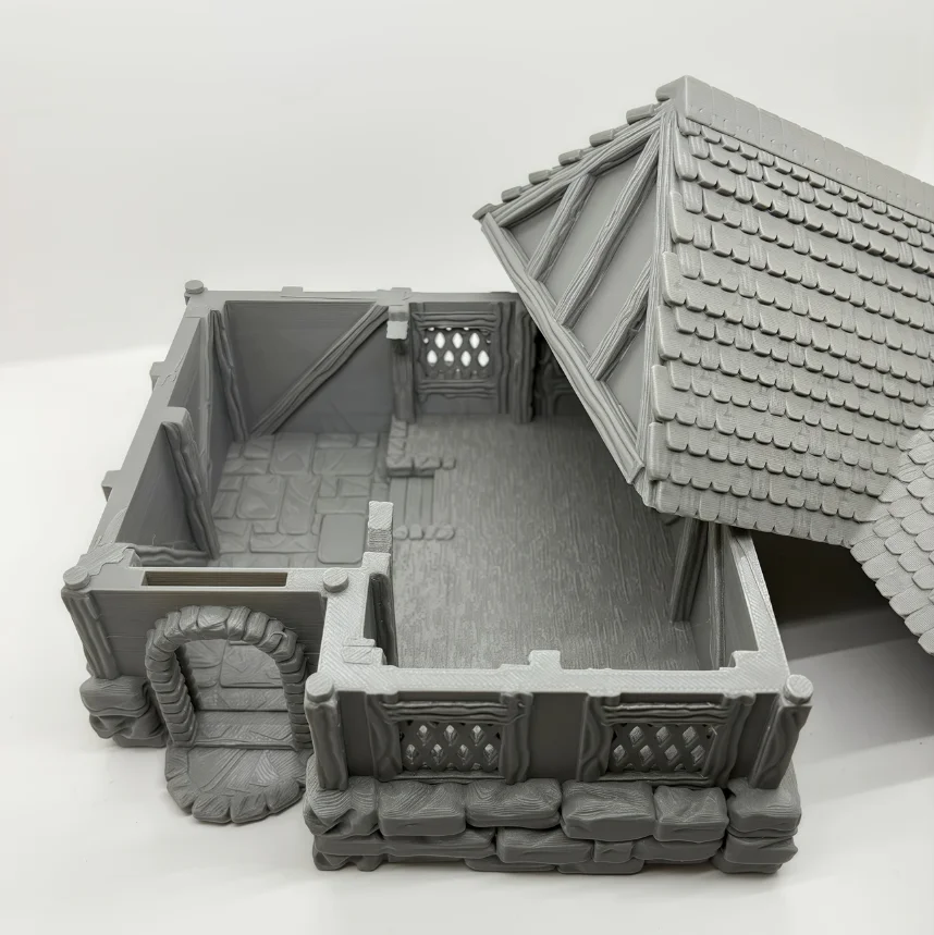 1pc Display Production Of Table Game Scene Architecture Model Tavern Houses Micro Landscape Sand Table Houses DIY Hobby