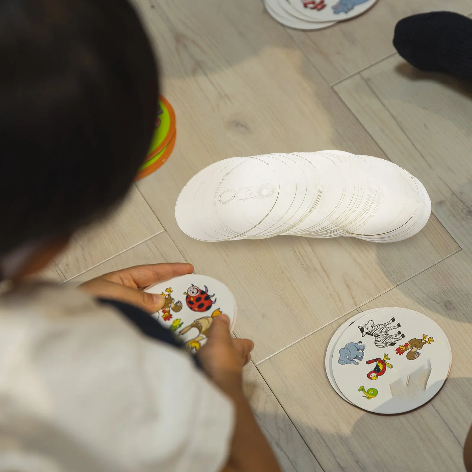 

30Pcs DIY Cd Discs Handmade Craft Material Safe Durable PVC for Children Intellectual Development Clear DIY Painting Cds