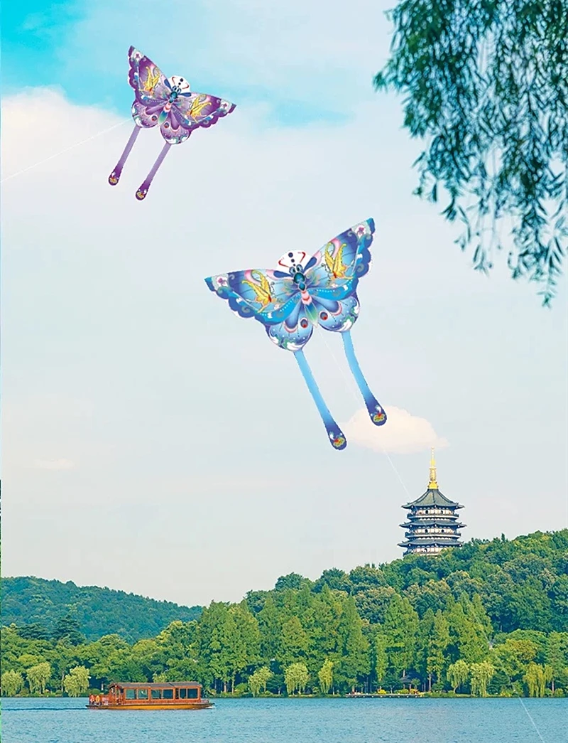 free shipping butterfly kite drachen fliegen kindechildren outdoor games dragon kite wind kite children toys for boy flying kite