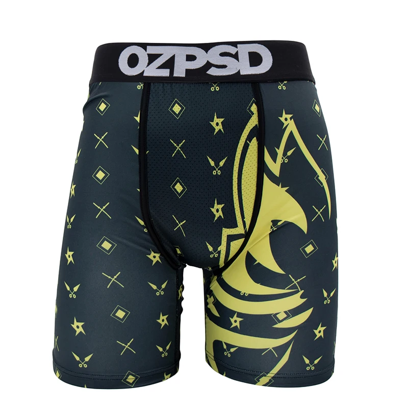 OZPSD Sexy Men Underwear Boxers Cueca Male Panty Lingerie Men Underpants Boxershorts Plus Size Breathable Print Man Boxer Briefs