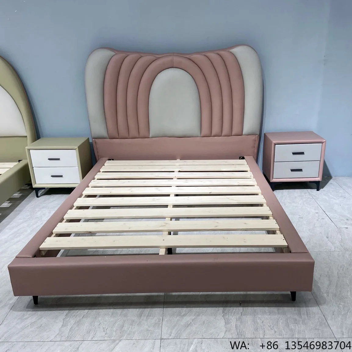 

Hot Sale Newly Design High Quality Child Bed for Bedroom Furniture Wooden Frame Double Twin Kids Bed