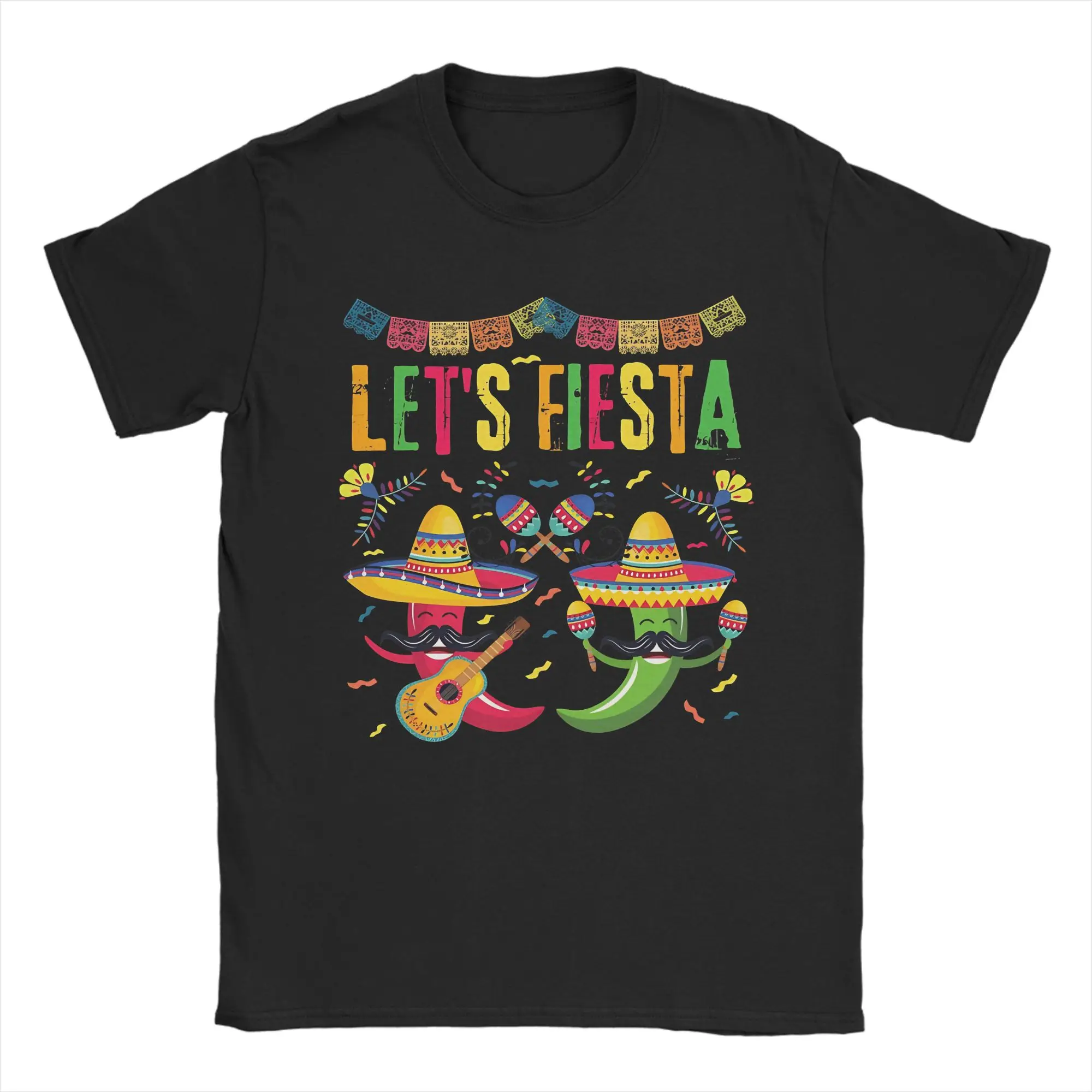 Let's Shift Party Fiesta Cotton T Shirt For Man Summer Mexican Amigo Cinco De Mayo Y2K T Shirts Tee Shirt Oversized Clothing