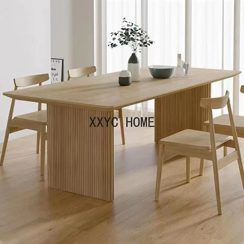 

Modern Design Dining Table Coffee Wooden Simple Nordic Dressing Table Minimalist Retro Mesa Comedor Meuble Home Furniture YX50CZ