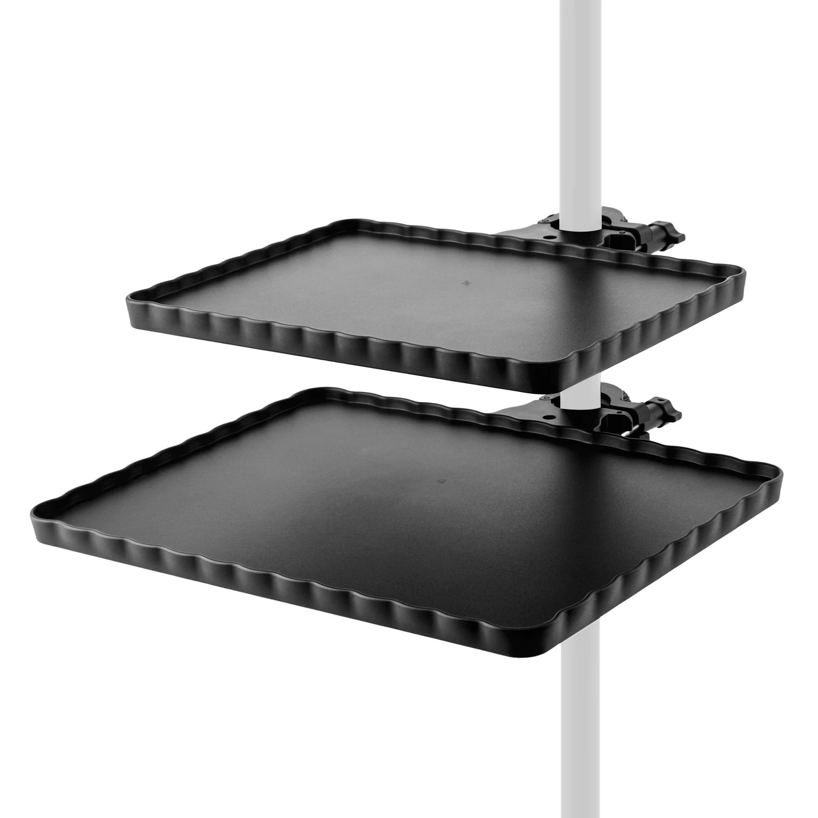 2 Pcs Microphone Stand Soundcard Tray for Live Streaming Beach Umbrella Tripod Mic Stand Bracket Sound Card Tray Phone Holder